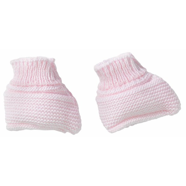 Chaussons maille rose naissance BEBE9 CREATION