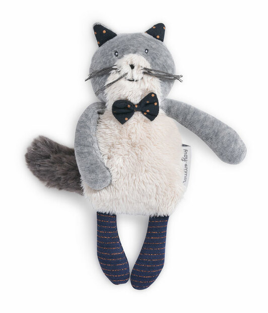 Miniature chat gris clair Fernand Les Moustaches MOULIN ROTY