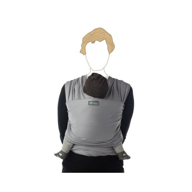 Écharpe de Portage Tricot-slen Organic Silver BABYLONIA