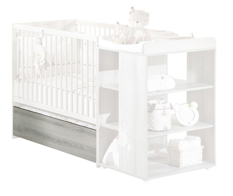 Tiroir Avec Roulettes Pour Lit Combine Forest Vente En Ligne De Chambre Bebe Bebe9