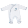 Pyjama Velours Blanc/Bleu 3 mois NEW LAZARE SAUTHON Baby déco