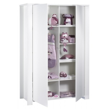 Chambre Lit 120x60 commode armoire LOFT Blanc SAUTHON - 2