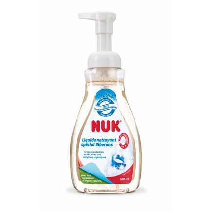 Liquide nettoyant biberons flacon mousseur NUK