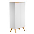 Armoire 2 portes NatureBaby Blanc/Bois VOX