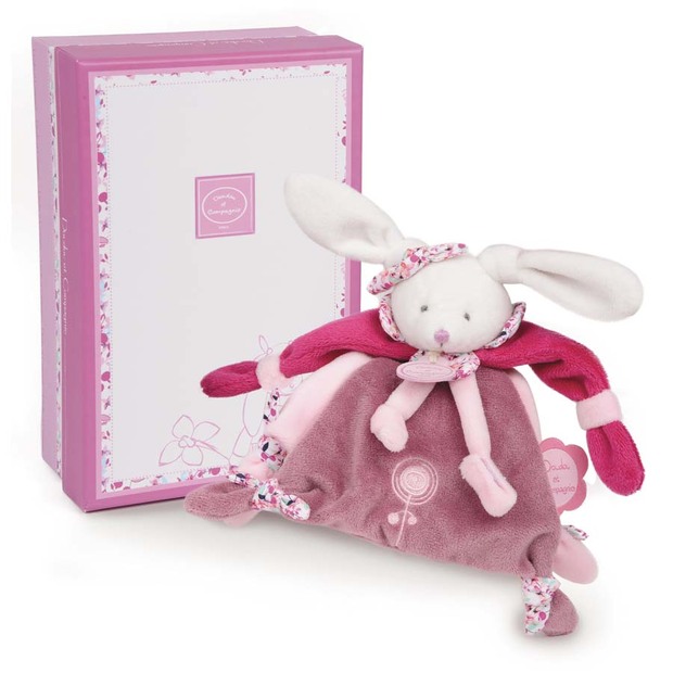 Doudou attache-sucette CERISE DOUDOU ET COMPAGNIE