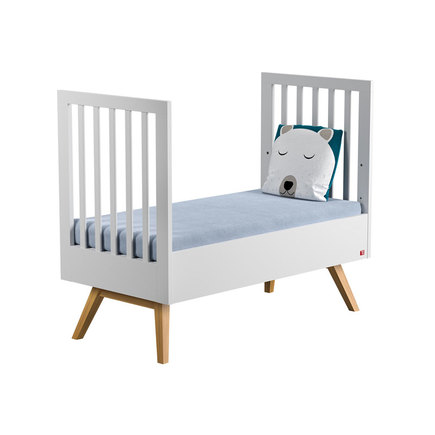 Lit transformable 70X140 Nature Baby Blanc/Bois VOX - 3