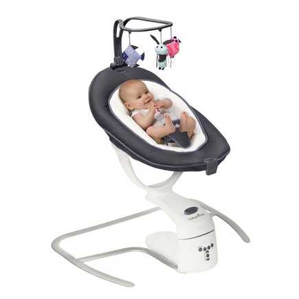 Babymoov Balancelle bébé électrique Swoon Motion, Assise à 360