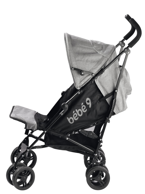 Poussette Canne Baya 2 Gris Chine Noir Bebe9 Reference