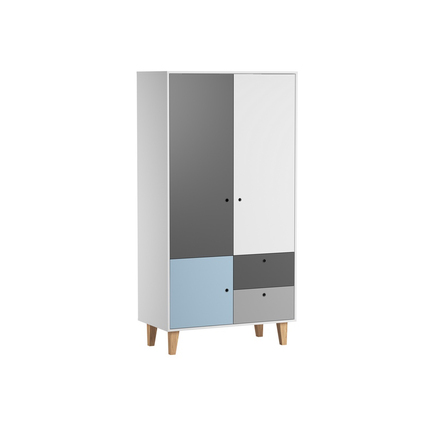 Chambre CONCEPT lit 60x120+commode+armoire Bleu VOX - 8