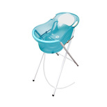 Baignoire 0-6 mois turquoise + pied 