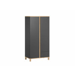 Armoire 2 portes ALTITUDE Graphite/Bois