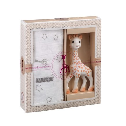Coffret naissance Sophie la Girafe avec Lange VULLI, Vente en ligne de  Cadeaux de naissance