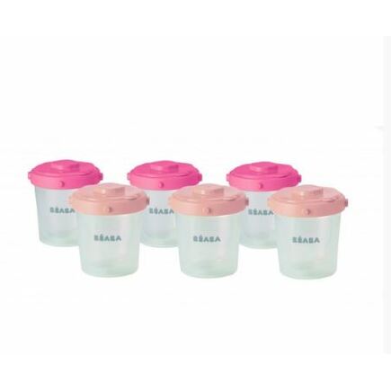 Lot de 6 portions clip 2ème âge 200ml  BEABA