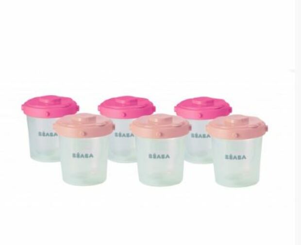 Lot de 6 portions clip 2ème âge 200ml  BEABA