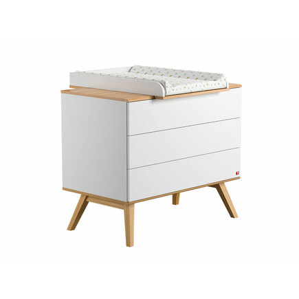 Commode Nature Baby Blanc/Bois VOX - 2