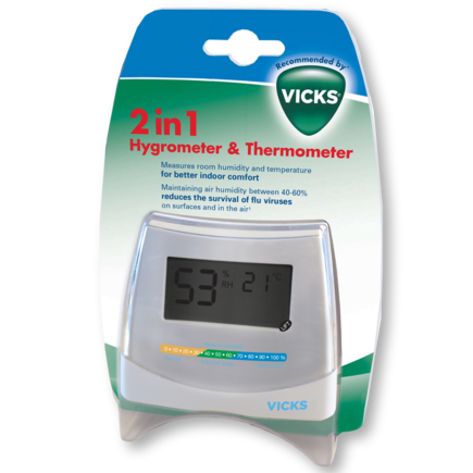Hygromètre / thermomètre 2 en 1 VICKS
