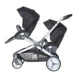 Poussette 4 roues deux places EvoluTwin ® Noire