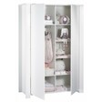 Chambre Lit 140x70 commode armoire LOFT Blanc SAUTHON - 4