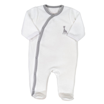 Pyjama croisé Sophie La Girafe Blanc 3mois TROIS KILOS SEPT
