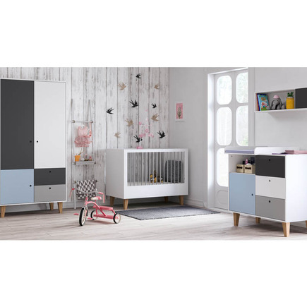 Commode Gris / Bleu Chambre Concept VOX - 5