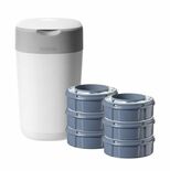 Starter pack Twist&Click Bac à couches Blanc + 6 recharges