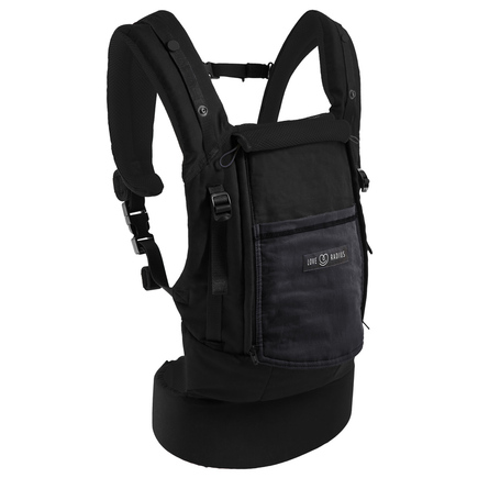 Porte bebe PHYSIOCARRIER coton noir poche anthracite LOVE RADIUS