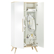 Chambre Lit 60x120 + Commode + Armoire FANON Blanc BEBE9 CREATION - 2