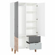 Chambre CONCEPT lit 60x120+commode+armoire Rouge VOX - 2