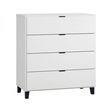 Chambre TRIO lit 70x140 commode armoire SIMPLE Blanc VOX - 5