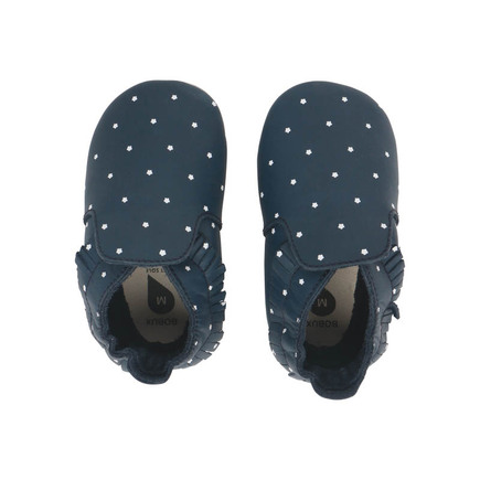 Chaussons en cuir 18-19 Navy Twinkle BOBUX