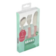 Set de 3 couverts inox old pink BEABA - 2