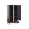 Armoire 2 portes ALTITUDE Graphite/Bois VOX - 2