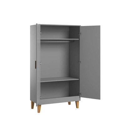 Chambre TRIO lit 60x120 commode armoire LOUNGE Gris VOX - 2