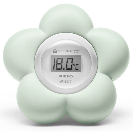 Thermomètre numérique Forme Fleur Vert AVENT