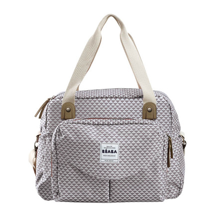 Sac Geneve 2 PLAY PRINT Grey/Corail BEABA