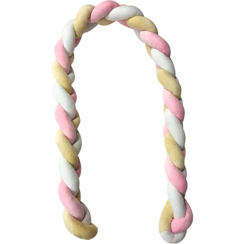 Coussin Tresse Tricolore 300cm Rose Vente En Ligne De Chambre Bebe Bebe9