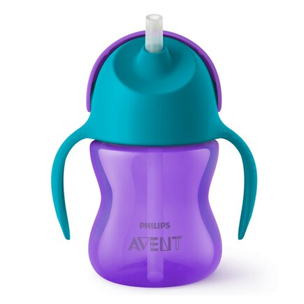 Tasse à paille 200 ml Violet/Bleu AVENT