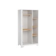 Chambre TRIO Lit 60x120 Commode Armoire LEAF Blanc/Bois VOX - 3