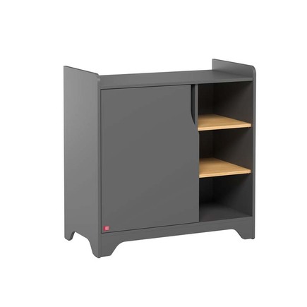 Chambre DUO Lit 70x140 Commode LEAF Graphite/Bois VOX - 5