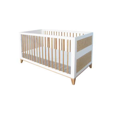 Lit Evolutif 70x140 Cannage Rotin Nami Neige Vente En Ligne De Chambre Bebe Bebe9
