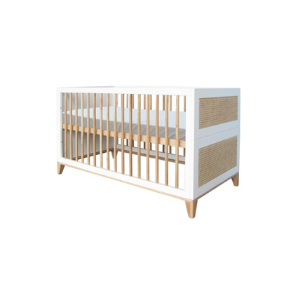 Lit Evolutif 70x140 Cannage Rotin Nami Neige Vente En Ligne De Chambre Bebe Bebe9