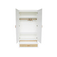 Chambre TRIO Lit 60x120 Commode Armoire NAMI Neige THEO - 3