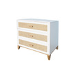 Chambre DUO Lit 60x120 Commode NAMI Neige THEO - 2