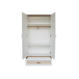 Chambre TRIO Lit 70x140 Commode Armoire OCEANIA Neige THEO - 8