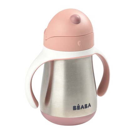 Tasse paille inox Rose BEABA - 4