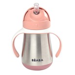 Tasse paille inox Rose