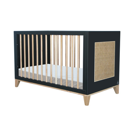 Lit évolutif 60x120 Cannage rotin NAMI Onyx THEO - 2