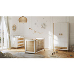Chambre TRIO Lit 60x120 Commode Armoire OCEANIA Neige