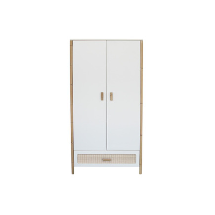 Chambre TRIO Lit 60x120 Commode Armoire OCEANIA Neige THEO - 10