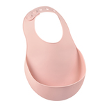 Bavoir silicone old pink BEABA
